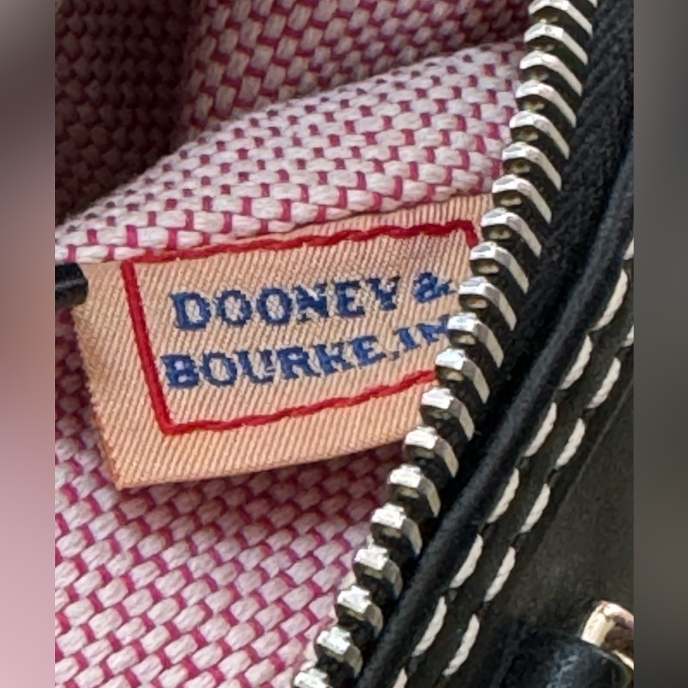 Dooney & Bourke Black and White Satchel with Timeless Elegance - Picture 10 of 12